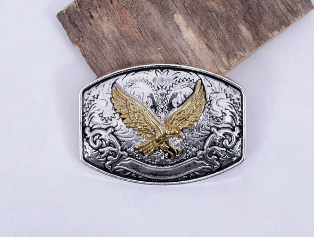Adler Eagle Gold/Silber 45 mm Western Concho zum Schrauben