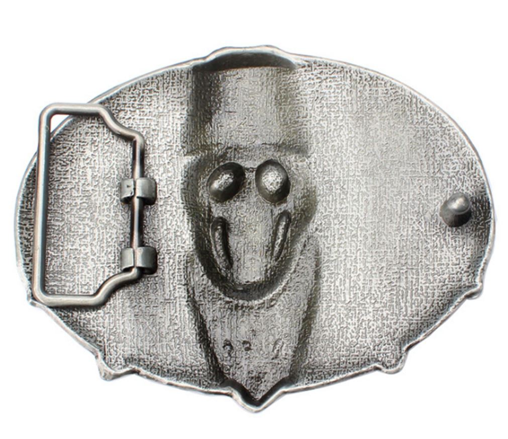 Gürtelschnalle Cowboy Skull Western für Gürtel bis 4 cm Breite