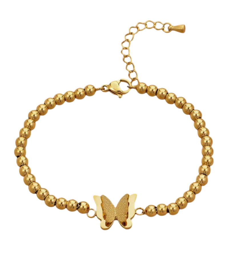 Armband Schmetterling Gold plattiert (vergoldet)