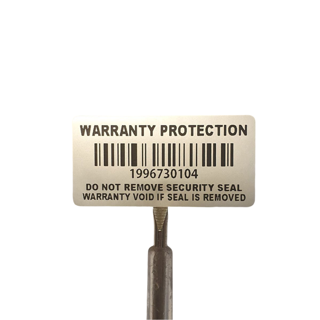 Garantiesiegel Warranty Seal 40x20 mm mit Barcode