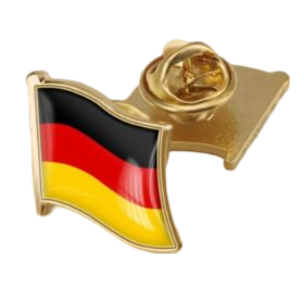BRD Deutschland Metall Anstecker Fahne