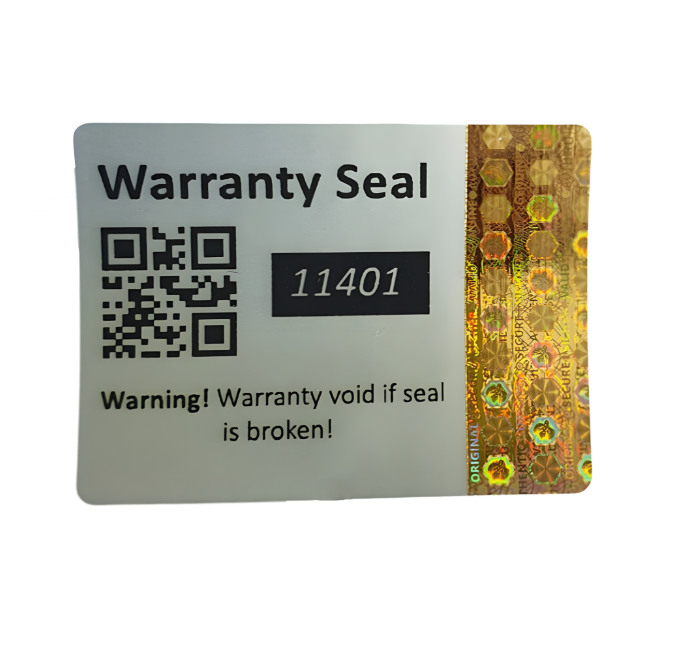 3D Hologramm Garatiesiegel Aufkleber Warranty Seal 4x3 cm