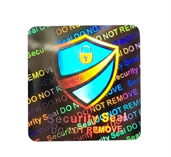 3D Hologramm Siegel Aufkleber Garantiesiegel Schloss 20x20 mm