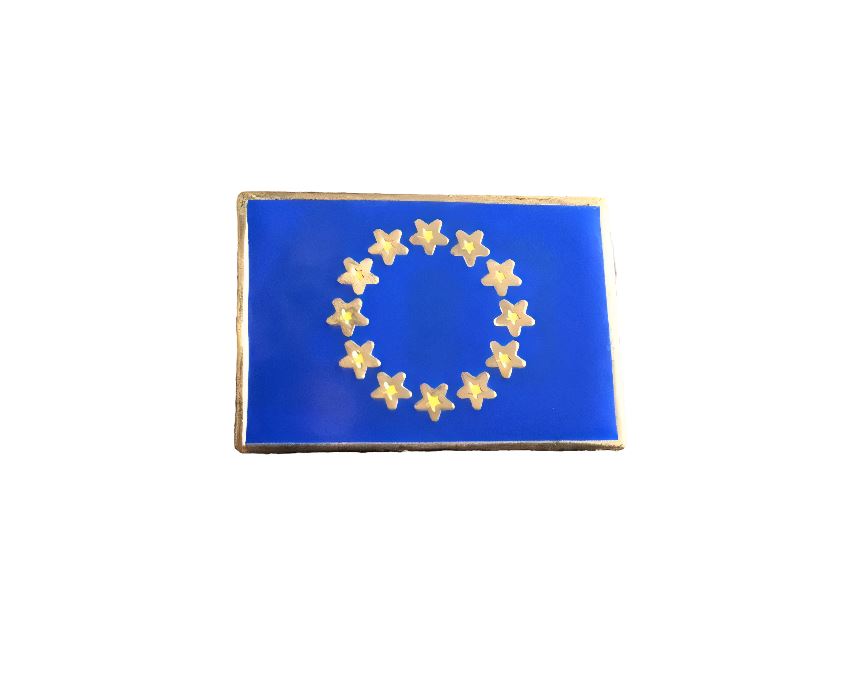 Anstecker Europa Flagge Europäische Union vergoldet ca. 25 mm